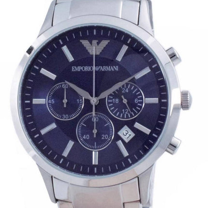 Montre Homme Emporio Armani Renato Classic Chronographe Cadran Bleu Quartz AR2448