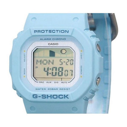 Montre pour femme Casio G-Shock G-Lide numérique bleu clair bracelet en résine à  base biologique Quartz GLX-S5600-2 200M