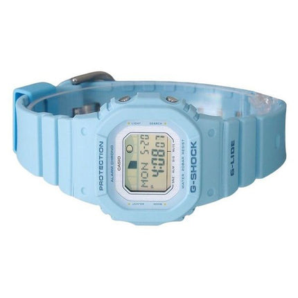 Montre pour femme Casio G-Shock G-Lide numérique bleu clair bracelet en résine à  base biologique Quartz GLX-S5600-2 200M