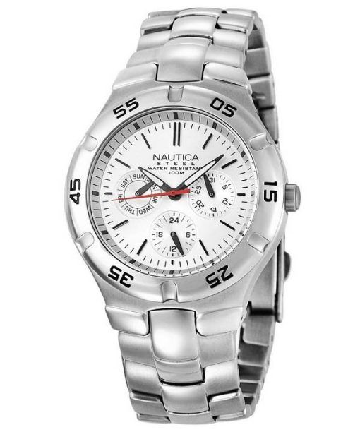 Nautica acier multifonction N10074 montre homme