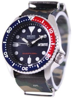 Montre 200M armée OTAN Strap SKX009K1-NATO5 masculin automatique Seiko Diver