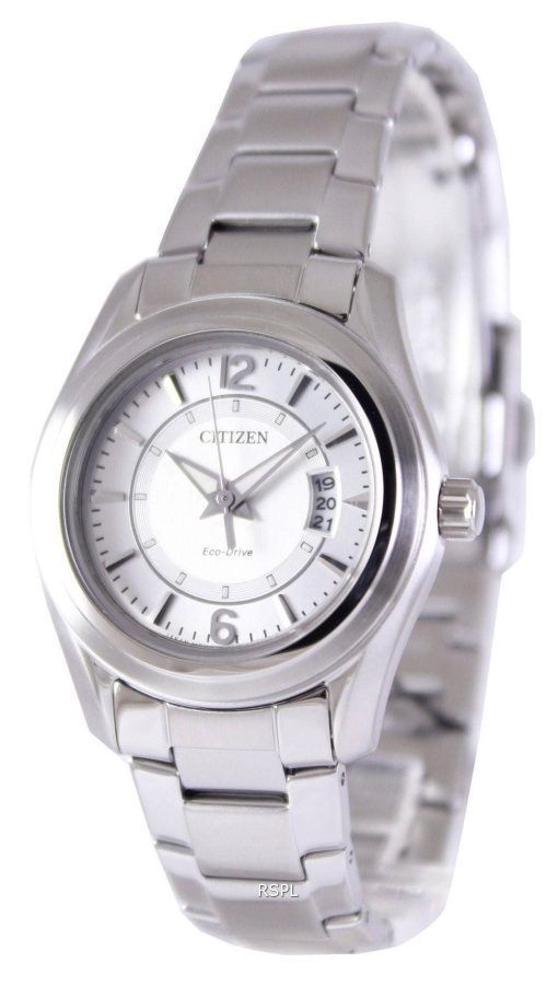 Montre Citizen Eco-Drive analogique FE1010-57 b cadran argenté femmes