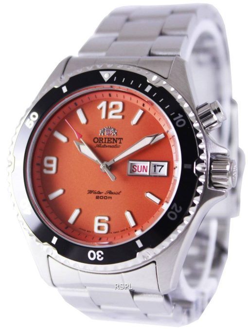 Orient Mako Automatique Diver cadran orange montre de FEM65001MV hommes