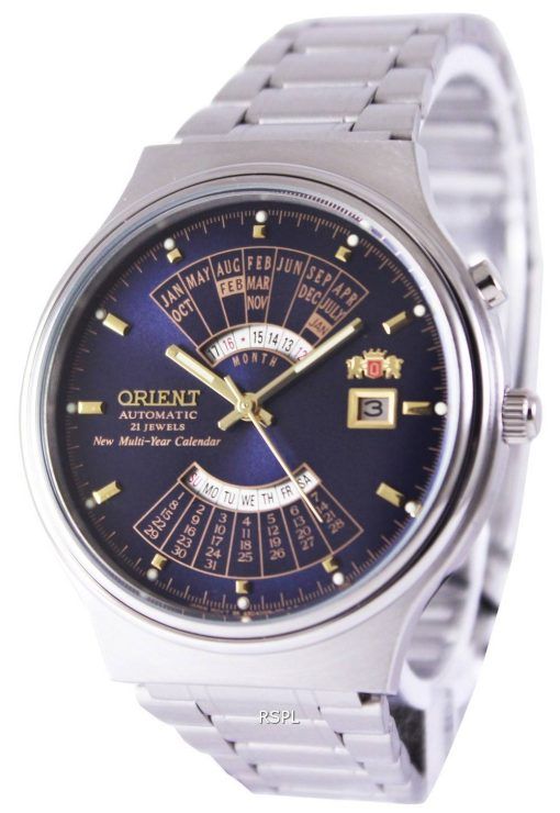 Orient Automatique 21 Joyaux pluriannuel de la Montre de Calendrier FEU00002DW hommes