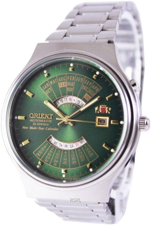 Orient Automatique 21 Joyaux pluriannuel de la Montre de Calendrier FEU00002FW hommes