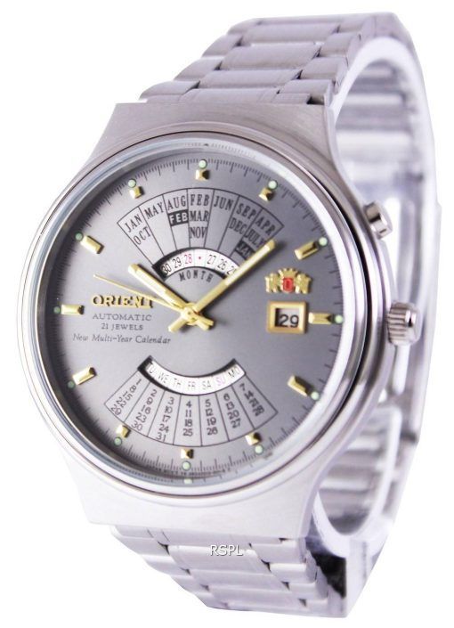 Orient Automatique 21 Joyaux pluriannuel de la Montre de Calendrier FEU00002KW hommes