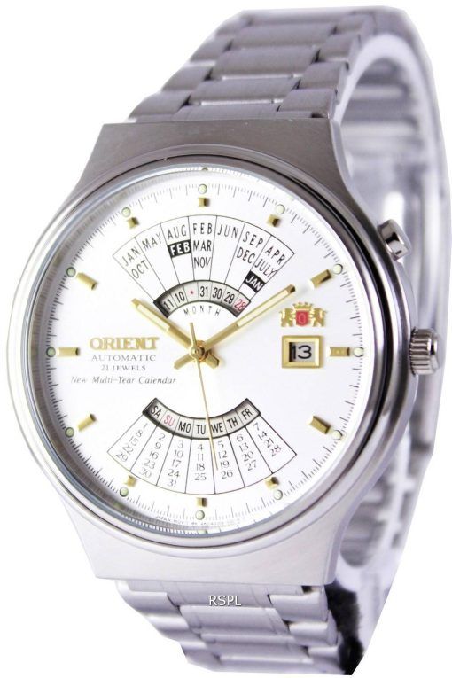 Orient Automatique 21 Joyaux pluriannuel de la Montre de Calendrier FEU00002WW hommes