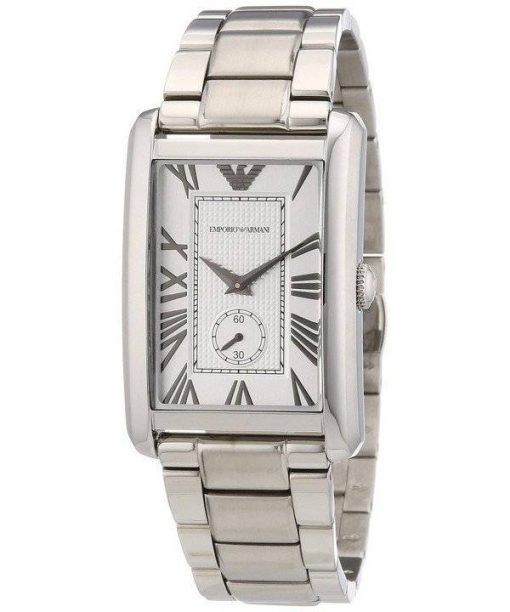 Emporio Armani classique Rectangle forme fermoir AR1607 montre homme