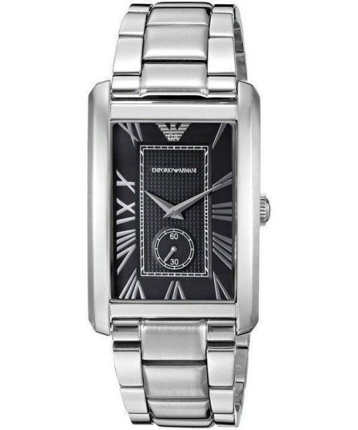 Watch Emporio Armani classique Rectangle forme Dial AR1608 hommes du Black