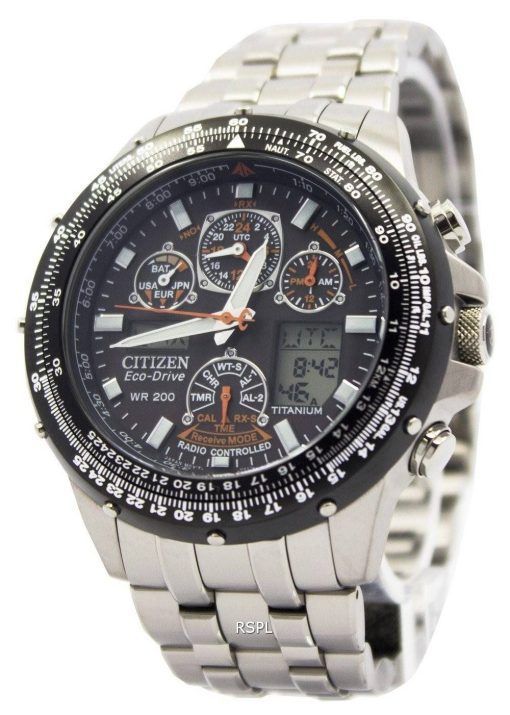 Citizen Skyhawk Eco Drive Radio Controlled JY0010-50E JY0010 Promaster Titanium montre homme