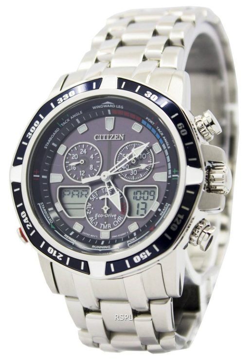 Sailhawk Citizen Eco-Drive chronographe analogique numérique JR4051 - 54L montre homme