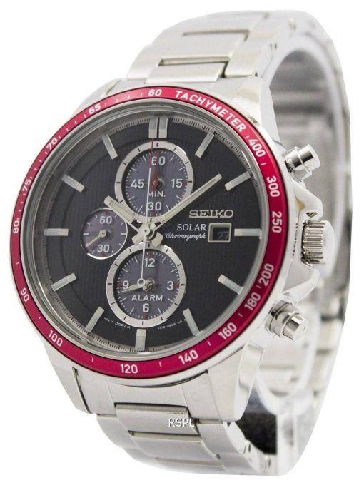 Montre Seiko chronographe solaire alarme SSC433P1 SSC433P hommes