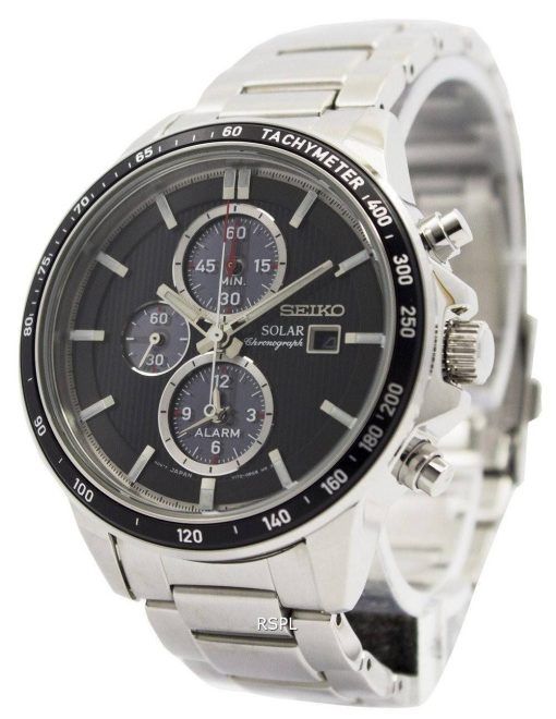 Montre Seiko chronographe solaire alarme SSC435P1 SSC435P hommes