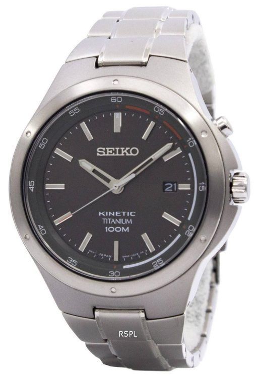 Montre Seiko Kinetic titane puissance réserve SKA713P1 SKA713P SKA713 hommes