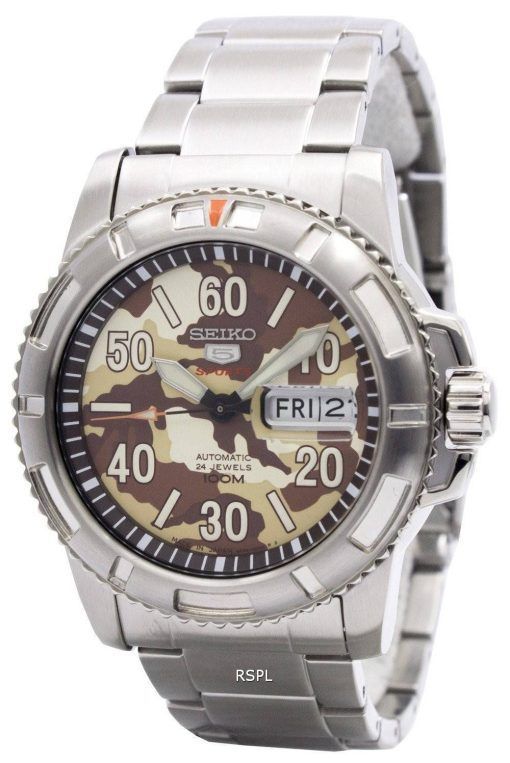 Seiko 5 Sports automatique 24 bijoux Camouflage SRP221J1 SRP221J montre homme