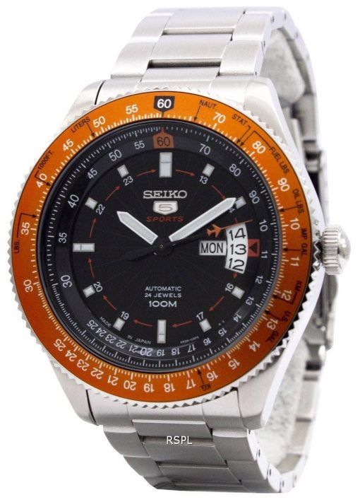 Seiko 5 Sports automatique 24 bijoux pilote Japon fait SRP611J1 SRP611J montre homme