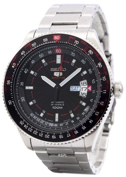 Seiko 5 Sports automatique 24 bijoux pilote Japon fait SRP613J1 SRP613J montre homme