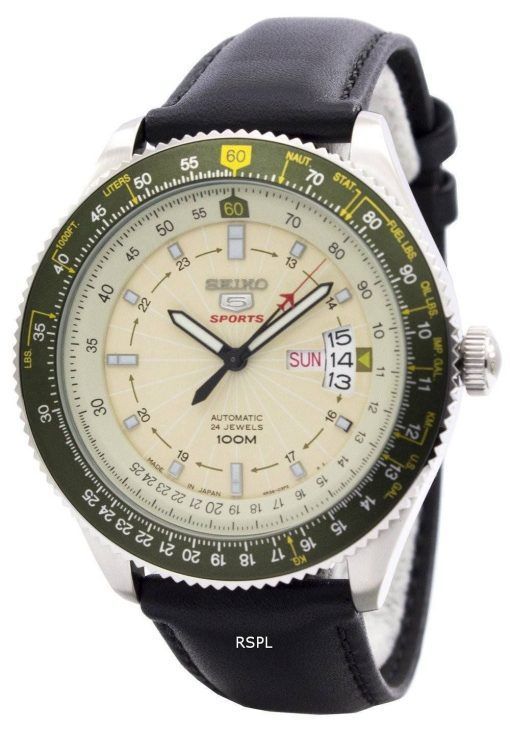 Seiko 5 Sports automatique 24 bijoux pilote Japon fait SRP615J1 SRP615J montre homme