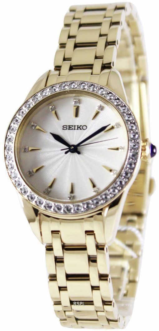 Montre Seiko Quartz cristaux Swarovski SRZ386P1 SRZ386P féminin