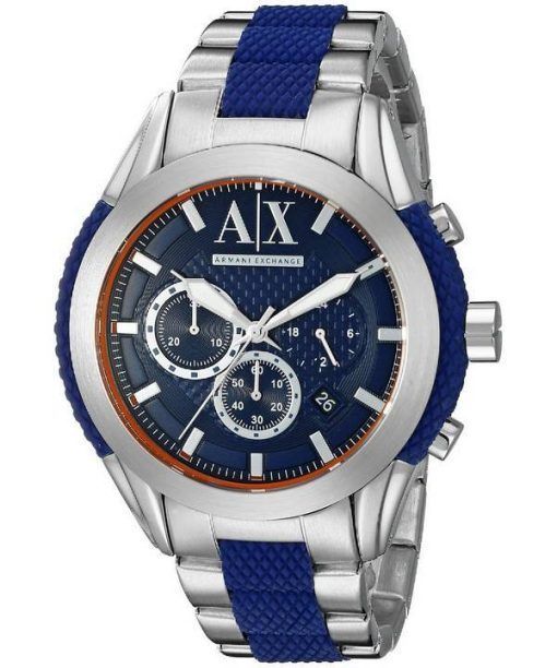 Armani Exchange Quartz chronographe cadran bleu AX1386 montre homme