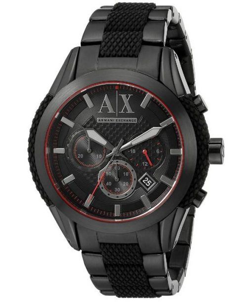 Armani Exchange Quartz chronographe cadran noir AX1387 montre homme