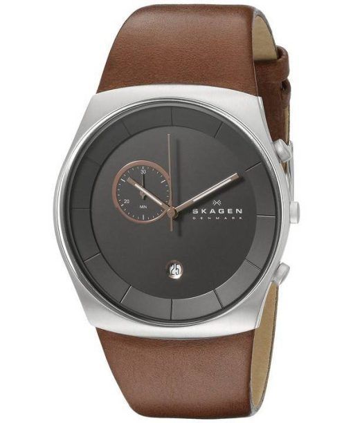 Skagen Havene Chronographe Quartz cuir sangle SKW6085 montre homme