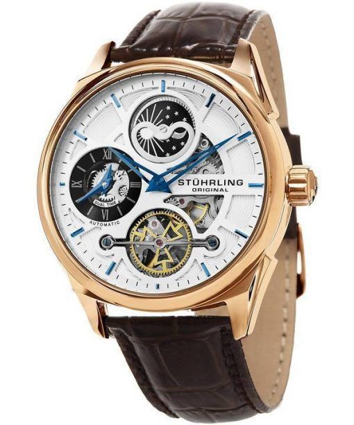 Stührling Original réserve spéciale automatique Dual Time 657.04 montre homme