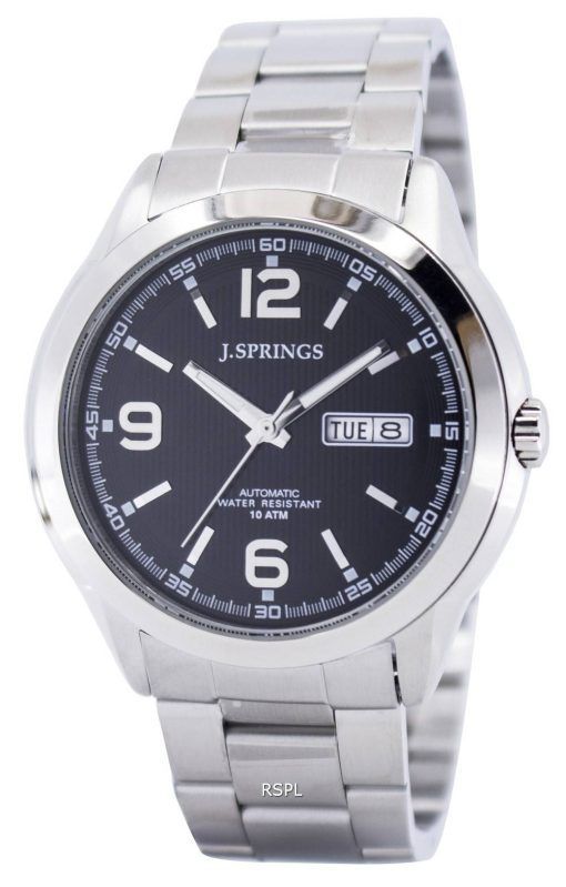 J.Springs par montre Seiko automatique hommes cadran noir 100M BEB035