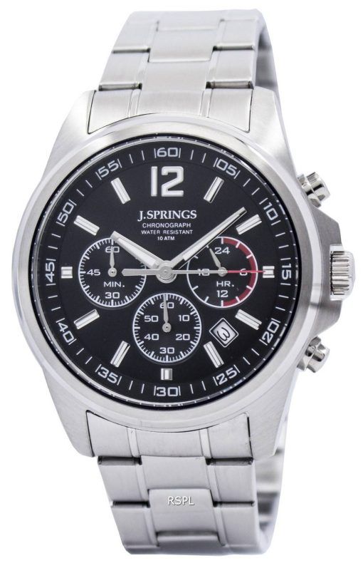 J.Springs par Seiko chronographe en acier inoxydable 100M NPFC401 montre homme