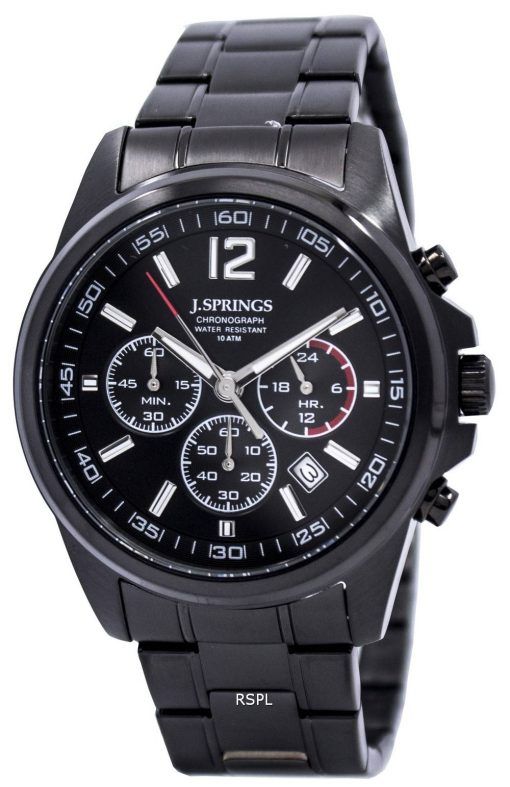 J.Springs par Seiko chronographe en acier inoxydable 100M NPFC403 montre homme