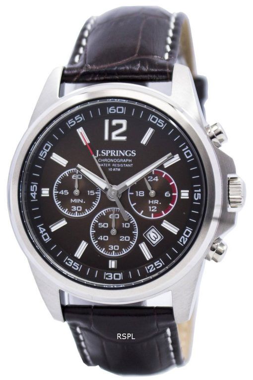 J.Springs par Seiko chronographe en acier inoxydable 100M NPFC404 montre homme