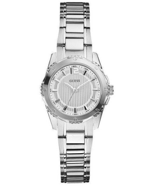 Guess montre Quartz cadran argenté en acier inoxydable U0234L1 féminin