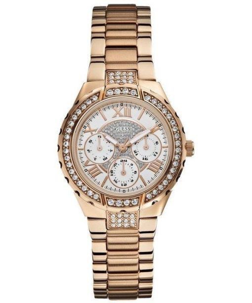 Guess montre Viva chronographe multifonction des cristaux de Quartz W0111L3 féminin