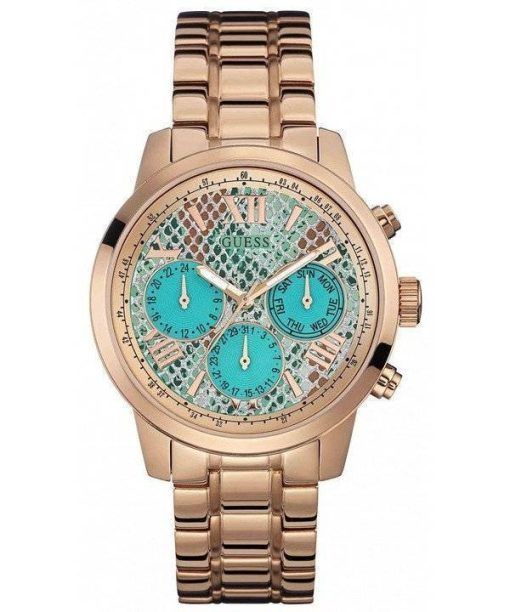 Guess montre Sunrise multifonction Rose Gold Tone Quartz W0330L12 féminin