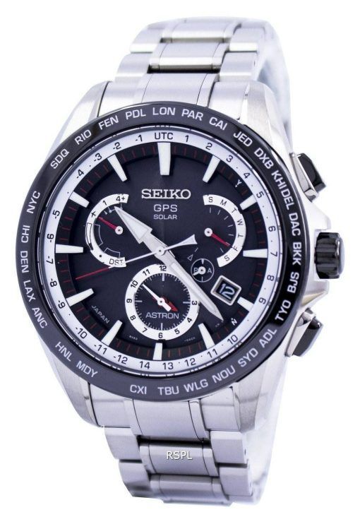 Montre Seiko Astron GPS solaire Dual Time Japon Made SSE051 SSE051J1 SSE051J hommes