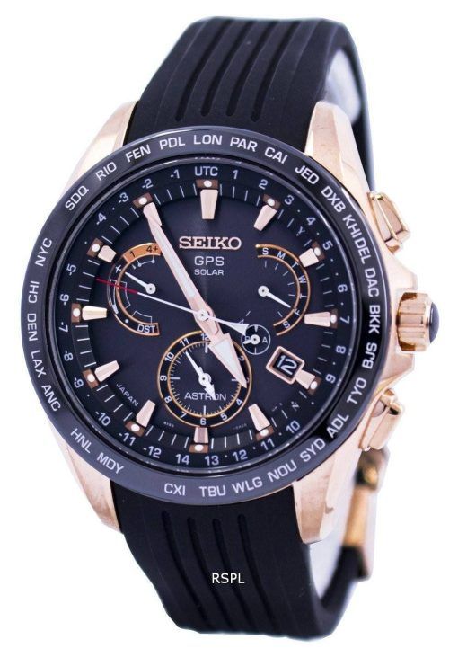 Montre Seiko Astron GPS solaire Dual Time Japon Made SSE055 SSE055J1 SSE055J hommes