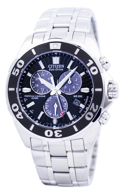 Citizen Eco-Drive Perpetual Calendar Watch Chronographe BL5440-58E Hommes