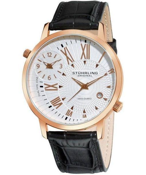 Stührling Original Polaris Dual Time Quartz Suisse 343.33452 montre homme