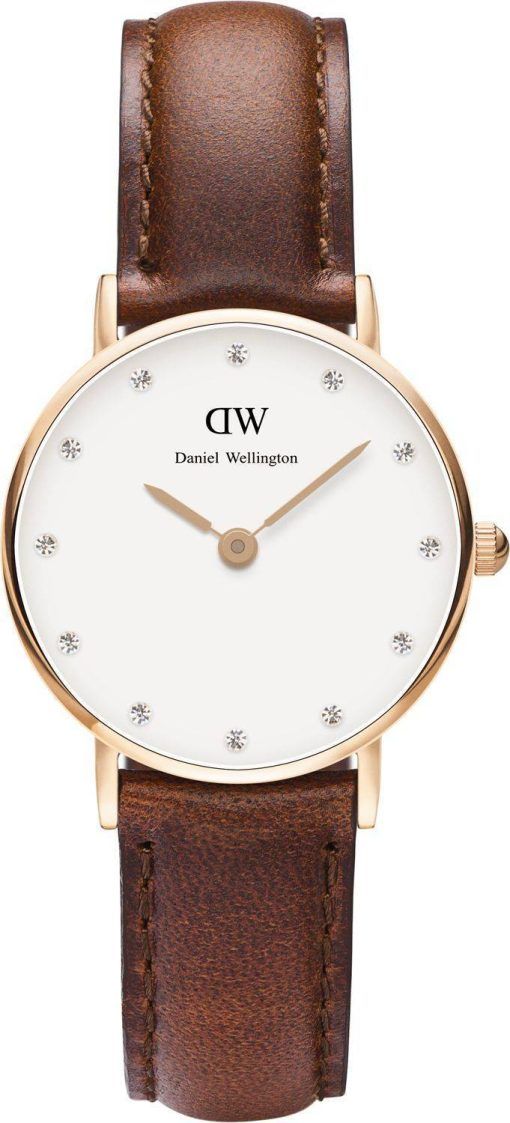 Daniel Wellington Classique St Mawes Quartz Crystal Accent DW00100059 (0900DW) Montre Femme