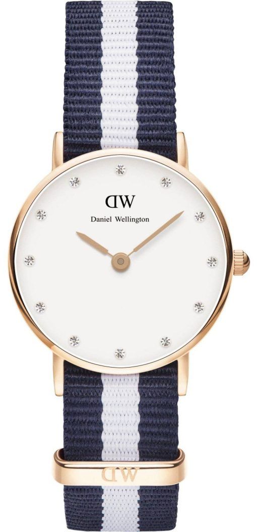 Daniel Wellington Classy Glasgow Quartz Crystal Accent DW00100066 (0908DW) Montre Femme