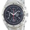 Montre Seiko titane Chronographe Quartz alarme tachymètre SNAB89 SNAB89P1 SNAB89P hommes