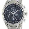 Montre Seiko titane Chronographe Quartz alarme tachymètre SNAB91 SNAB91P1 SNAB91P hommes