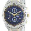 Montre Seiko titane Chronographe Quartz alarme tachymètre SNAB93 SNAB93P1 SNAB93P hommes