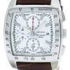 Montre Seiko Quartz alarme chronographe tachymètre SNAC27 SNAC27P1 SNAC27P hommes