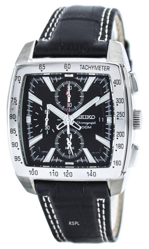 Montre Seiko Quartz alarme chronographe tachymètre SNAC29 SNAC29P1 SNAC29P hommes