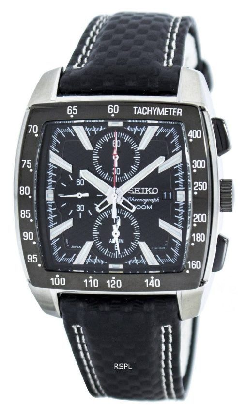 Montre Seiko Quartz alarme chronographe tachymètre SNAC31 SNAC31P1 SNAC31P hommes