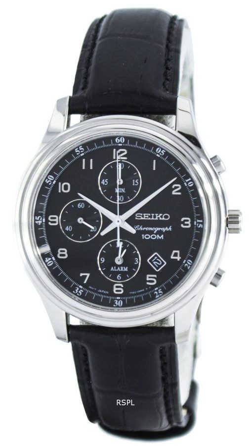 Montre Seiko Quartz alarme chronographe SNAC79 SNAC79P1 SNAC79P hommes