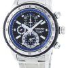 Montre Seiko Quartz alarme chronographe tachymètre SNAC85 SNAC85P1 SNAC85P hommes