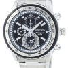 Montre Seiko Quartz alarme chronographe tachymètre SNAC87 SNAC87P1 SNAC87P hommes