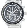 Montre Seiko Quartz alarme chronographe tachymètre SNAC89 SNAC89P1 SNAC89P hommes